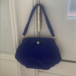 Bottega Veneta Purple Suede Handbag